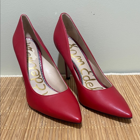 Sam Edelman Bold Red Heels size 6.5 - Picture 4 of 15